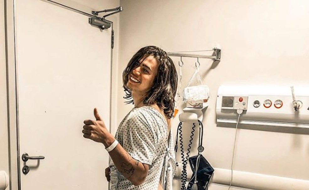 Whindersson Nunes posou para foto antes da operação — Foto: Reprodução/Instagram