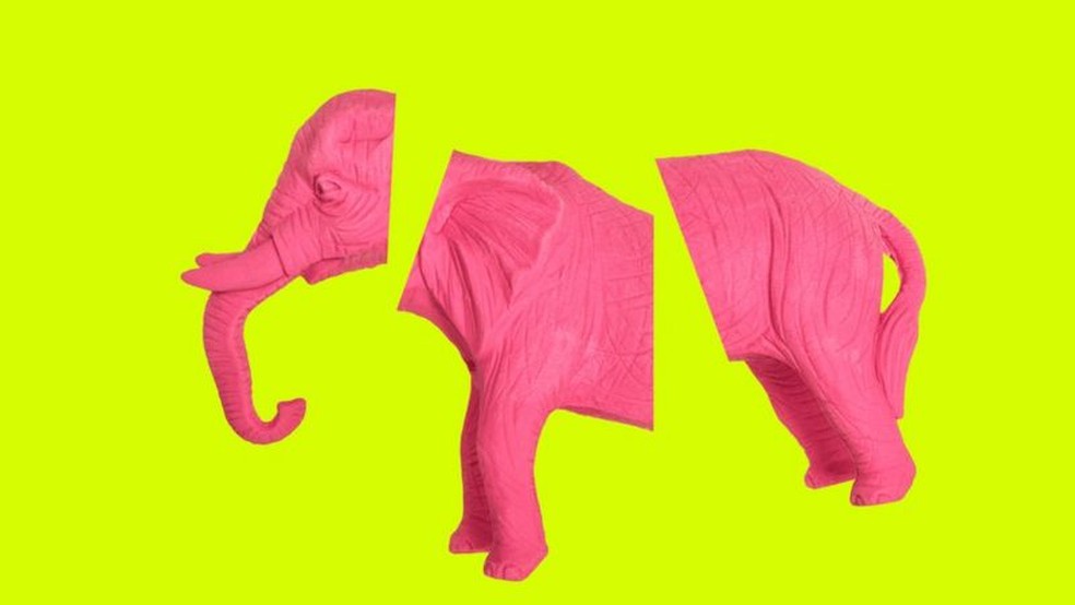 Tentar não pensar em um elefante rosa é garantia de pensar nele. O mesmo se aplica aos pensamentos obsessivos — Foto: Getty Images via BBC