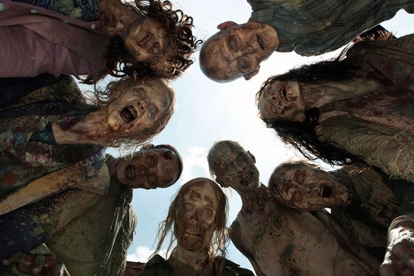 Os zumbis da série The Walking Dead (Foto: Reprodução)