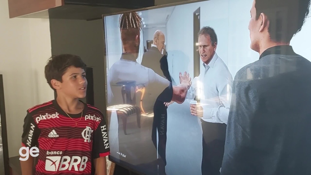 Neto de Zico, Gabriel escolhe av&ocirc; para treinar o Flamengo no videogame: 'Meu sonho'