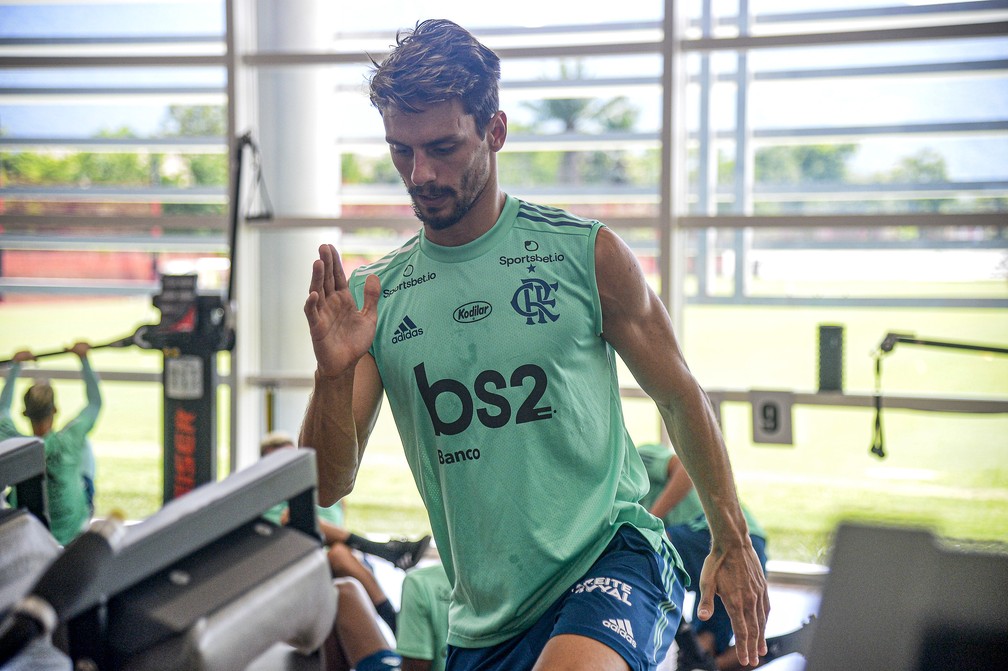 Rodrigo Caio se transferiu do São Paulo ao Flamengo no fim de 2018 — Foto: Marcelo Cortes / Flamengo