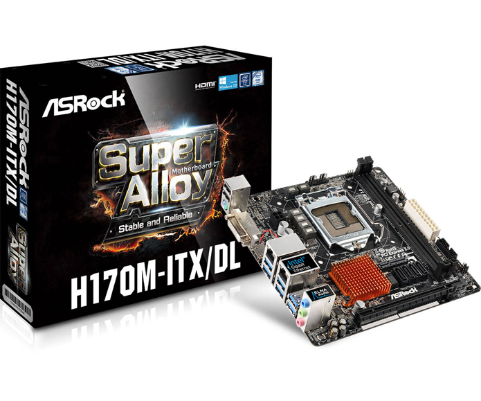 Placa H170 da ASRock oferece dois slots PCIe (Foto: Divulgação/ASRock)
