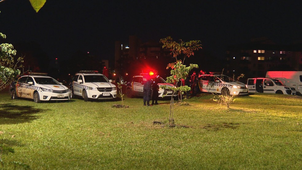 Policiais militares do DF estiveram no bloco, mas não houve prisões — Foto: TV Globo/Reprodução