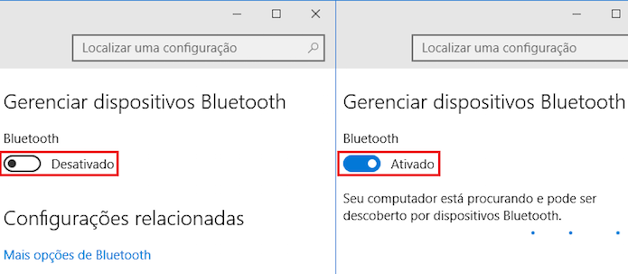 Ativando o Bluetooth no Windows 10 (Foto: Reprodução/Edivaldo Brito)