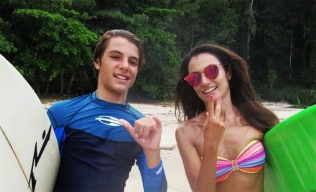 Patrícia Poeta e o filho, Felipe (Foto: Reprodução/Instagram)