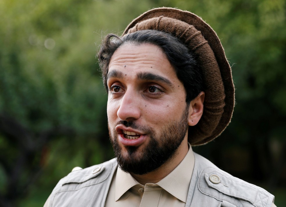 Ahmad Massoud, filho do herói da resistência anti-soviética Ahmad Shah Massoud, que foi morto pelo Talibã em 2001, pede ajuda estrangeira para organizar resistência ao grupo extremista a partir da província de Panjshir, no Afeganistão. Foto de 5 de setembro de 2019. — Foto: Mohammad Ismail/Reuters
