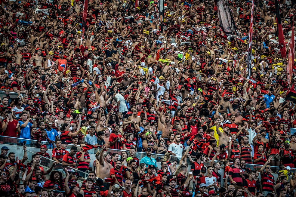 Mais de 60 mil torcedores assistiram a Flamengo x Chapecoense no Maracanã — Foto: Alexandre Vidal / Flamengo