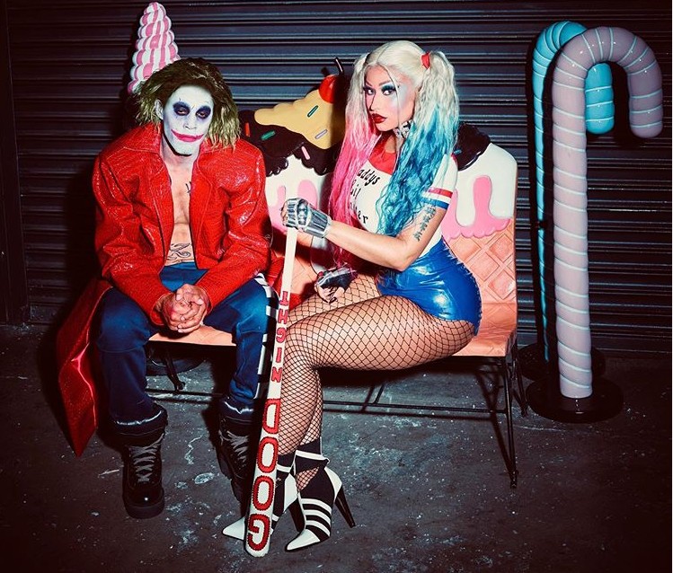 Nicki Minaj e seu marido, Kenneth Petty, fantasiados para o Halloween (Foto: Instagram)