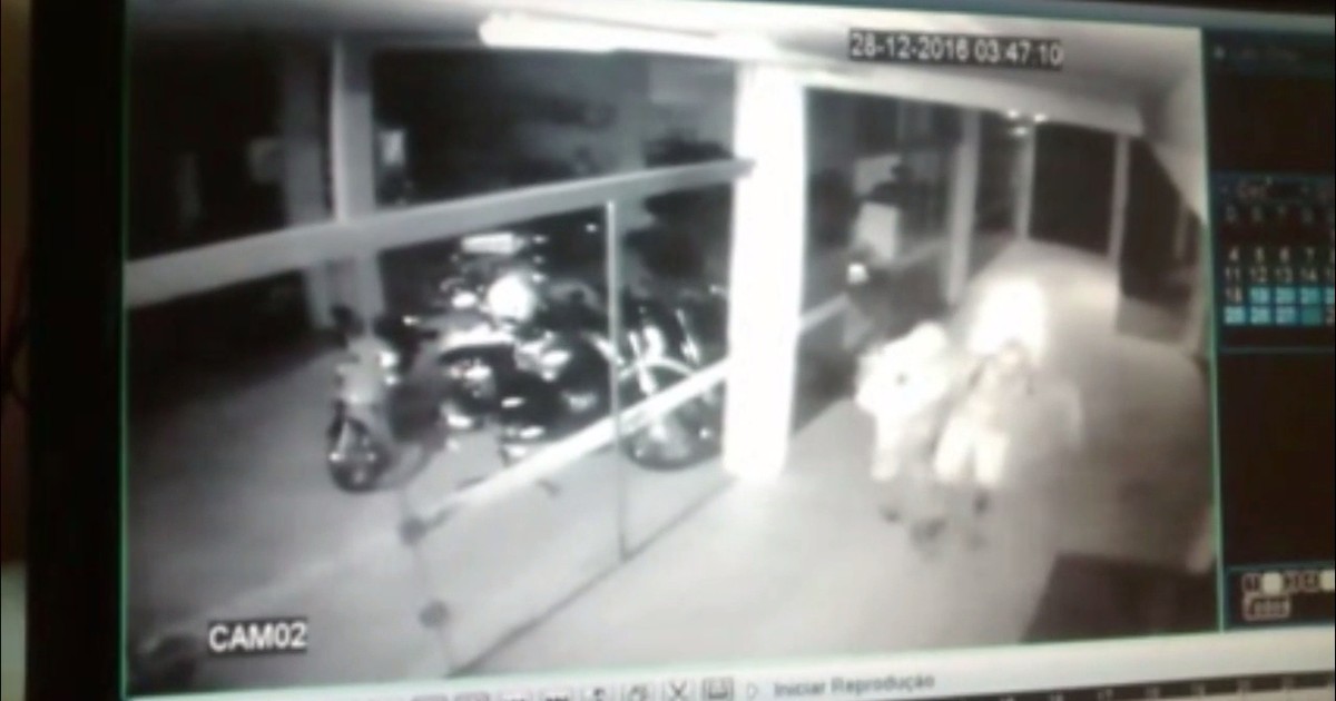 Resultado de imagem para Ladrão quebra porta de vidro para roubar loja, tem artéria furada e morre; vídeo