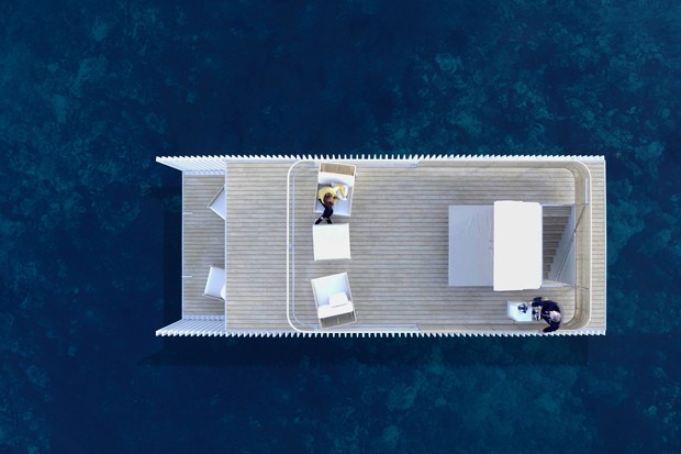 Casa-barco impressiona com design minimalista (Foto: Divulgação / Sergio Belinchón)