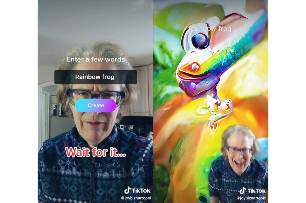 tiktok-ai-greenscreen-efeito — Foto: Reprodução/TikTok