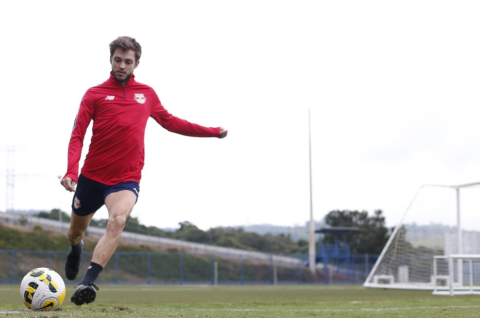 Hyoran em treino do Bragantino — Foto: Ari Ferreira/Red Bull Bragantino