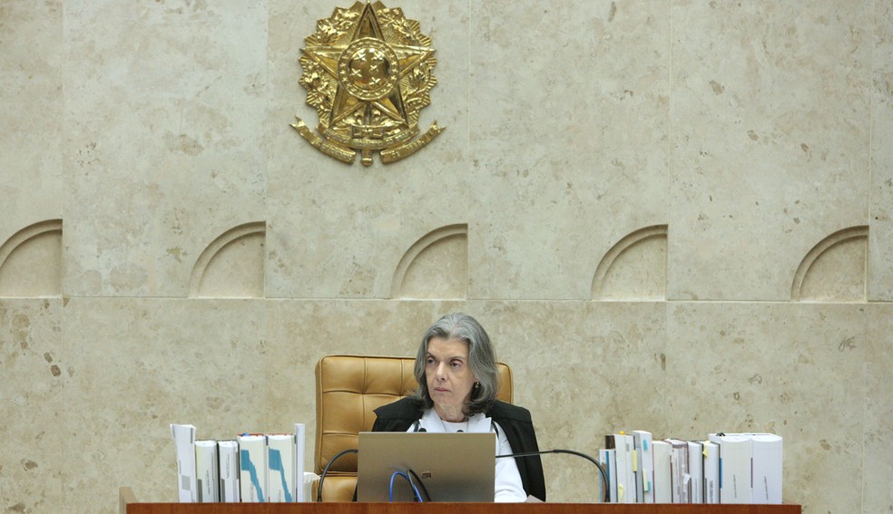 A presidente do Supremo Tribunal Federal (STF), ministra Crmen Lcia, durante sesso da Corte nesta quinta-feira (12) (Foto: Carlos Moura/STF)