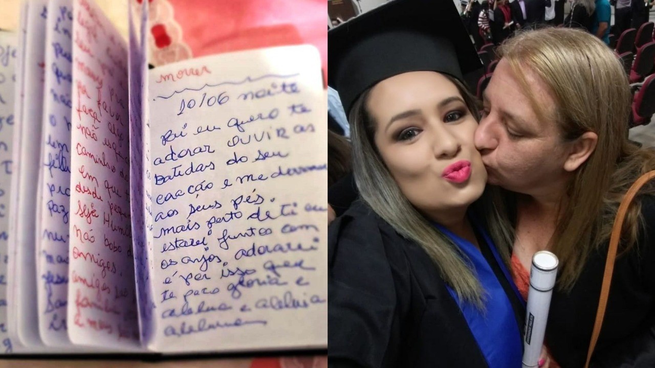 Filha sonha com mãe que morreu de Covid e encontra diário escrito durante internação: ‘Me confortou’