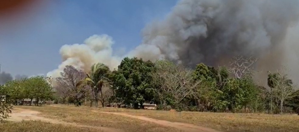 Incndio obriga Funai retirar 45 indgenas s pressas de 4 aldeias em reserva em Mato Grosso  Foto: Funai