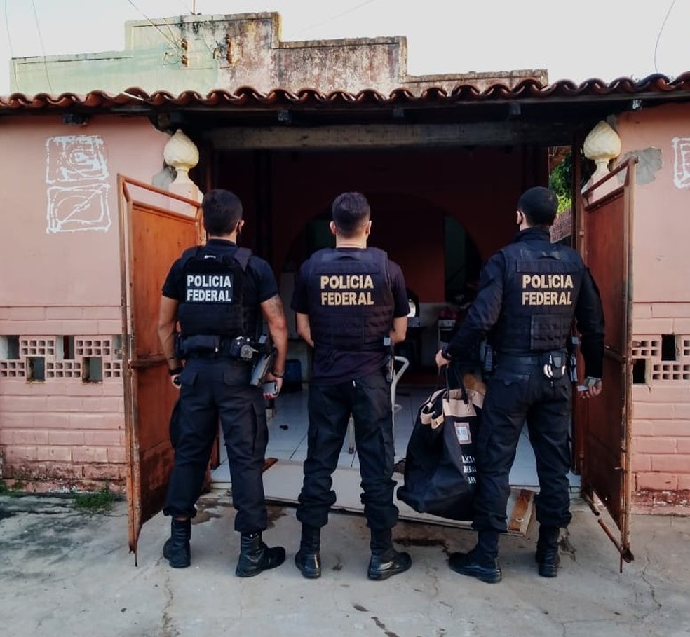 PF prende suspeitos de desviar mais de R$ 2,7 milhões por meio de fraudes contra o INSS em Teresina — Foto: Divulgação/PF-PI