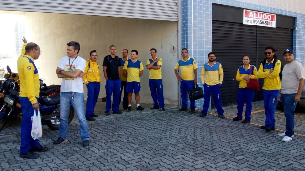 Correios fazem paralisação no Vale do Paraíba, em SP  (Foto: Divulgação/Sindicato dos Trabalhadores nos Correios do Vale do Paraíba)