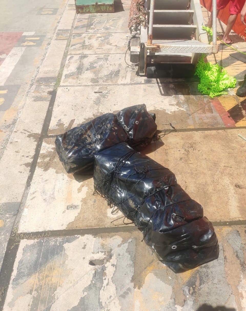 Vídeo: PF encontra mais de 200 kg de cocaína em casco de navio que iria para Itália 