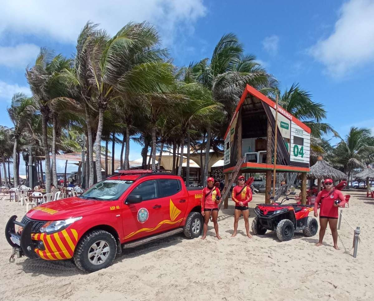 Bombeiros resgatam sete banhistas de afogamentos em praias do Ceará no fim de semana