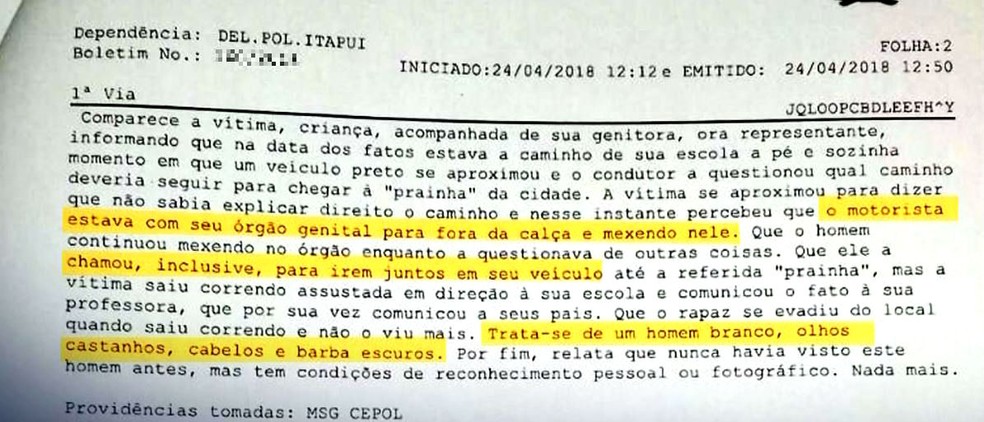 Boletim de ocorrÃªncia registrado em ItapuÃ­ descreve mais um suposto caso envolvendo o prefeito interino afastado de Bariri (Foto: TV TEM/ReproduÃ§Ã£o)