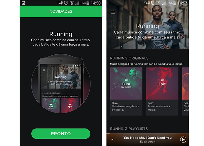 Spotify Running chega para Android (Foto: Reprodução/Barbara Mannara)
