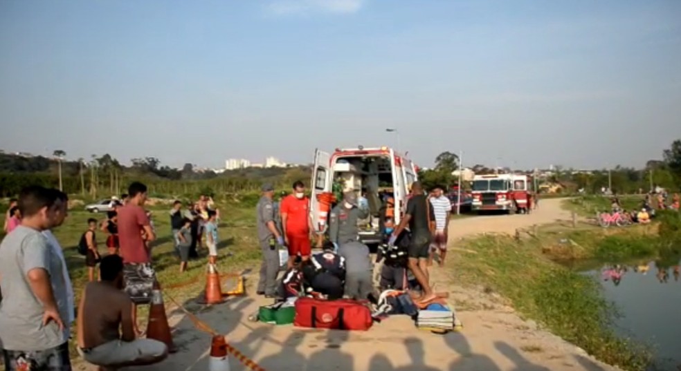 Homem se afoga em parque de Sorocaba — Foto: Arquivo Pessoal/Julio Leite