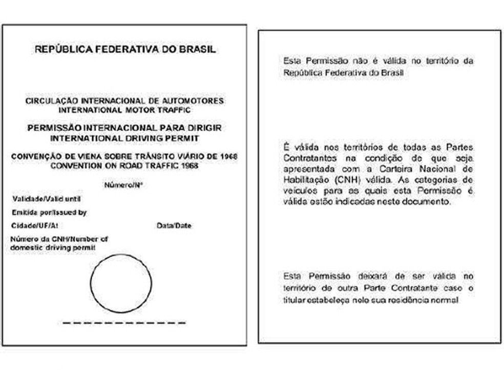 Permissão Internacional para Dirigir (PID) (Foto: Divulgação)