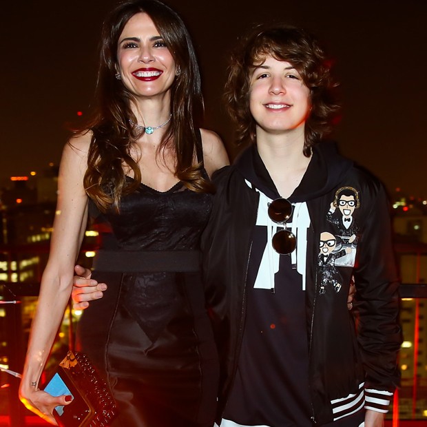 Luciana Gimenez e o filho mais velho, Lucas Jagger (Foto: Manuela Scarpa/Brazil News)
