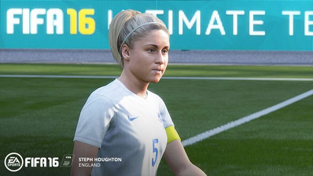 Jogadora Steph Houghton, da Inglaterra, no game de futebol 'Fifa 16', que passará a ter equipes femininas. (Foto: Divulgação/EA Sports)