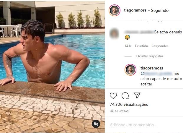 Tiago Ramos rebate comentário (Foto: Reprodução/Instagram)