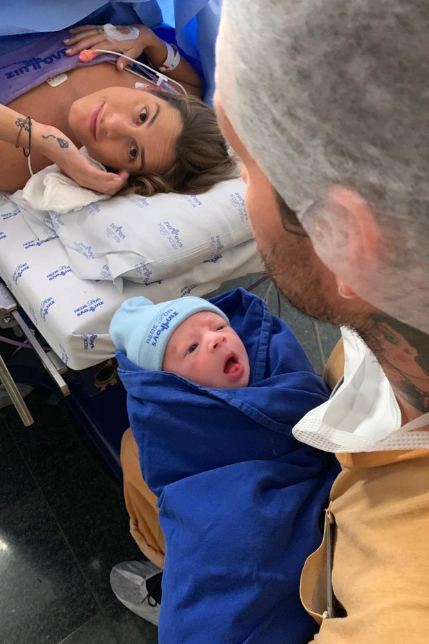 Nasce Filippo, filho de Shantal e Mateus Verdelho (Foto: Reprodução/Instagram)