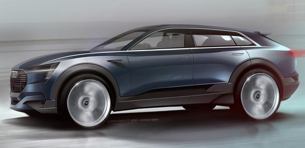 O visual do novo carro elétrico da Audi (Foto: Divulgação)
