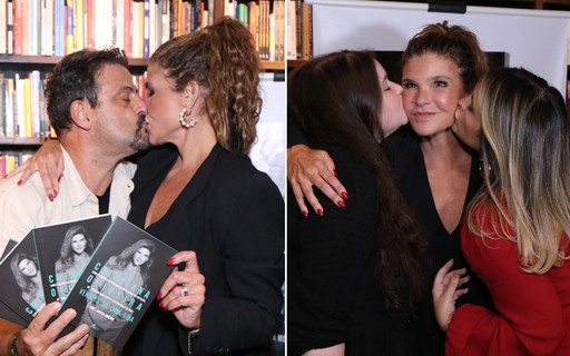 Cristiana Oliveira lança livro com presença do namorado, filhas e famosos