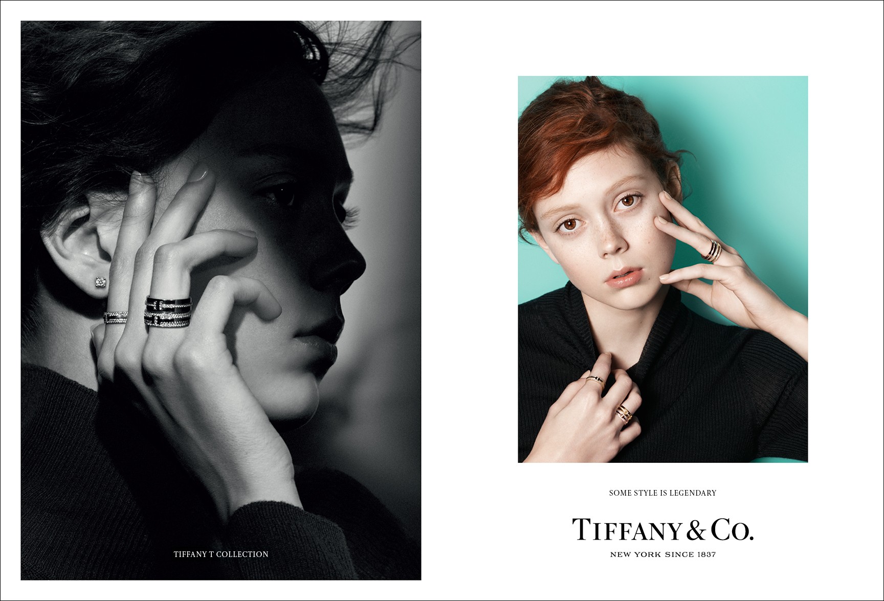 A mais nova adição à coleção Tiffany T, os anéis Tiffany T Two são introduzidos nos dedos de Natalie Westling (Foto: Divulgação)