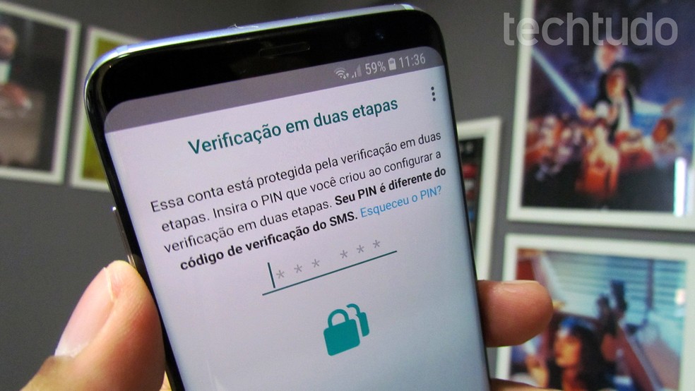 WhatsApp oferece bloqueio por código PIN — Foto: Paulo Alves/TechTudo