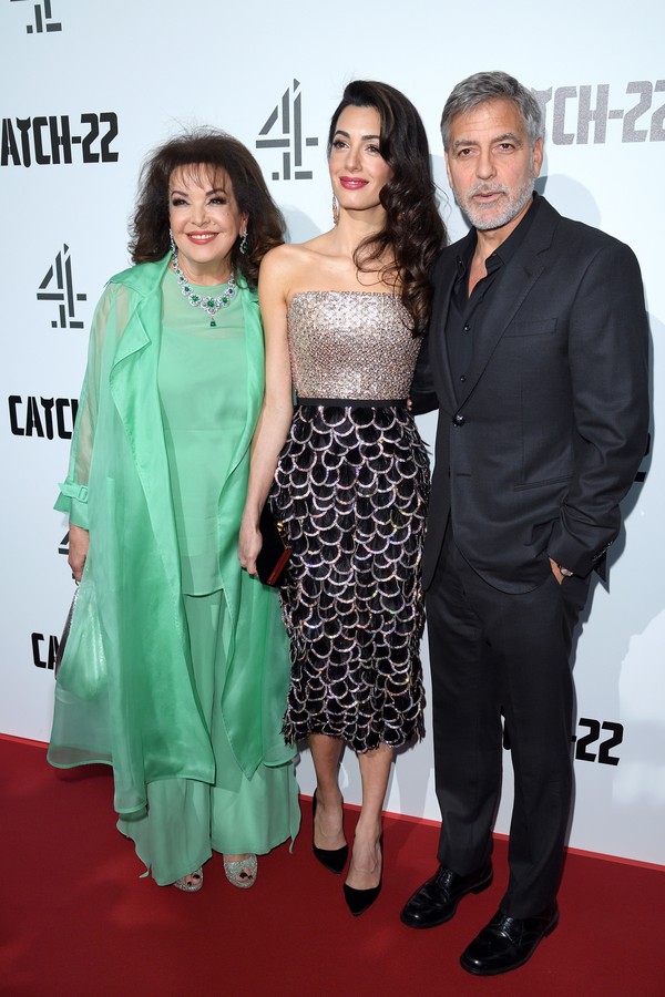 Baria Alamuddin, Amal Clooney e George Clooney (Foto: WireImage/ Getty Images)