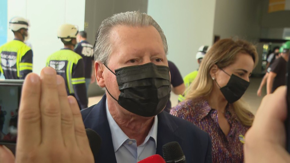 Ex-prefeito de Manaus Arthur Virgílio durante as prévias do PSDB em Brasília — Foto: Reprodução/TV Globo