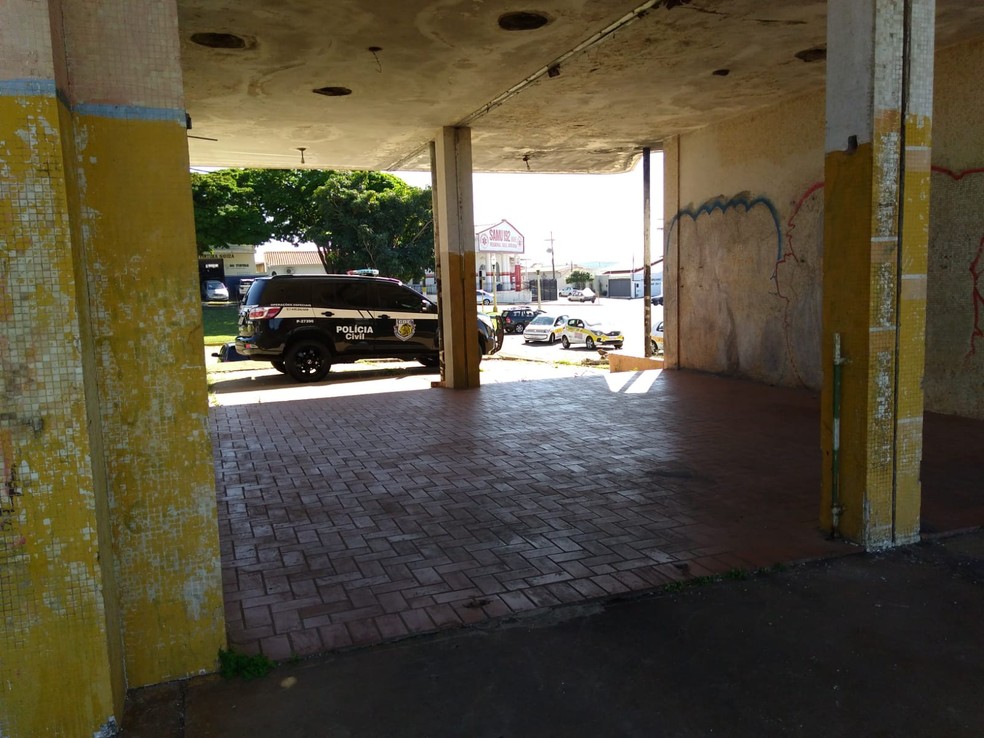 Crime ocorreu na antiga estação ferroviária em Avaré — Foto: Polícia Civil/Divulgação