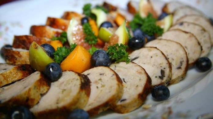Sobras De Peru Galantine Com Batatas E Macas Salteadas Receitas