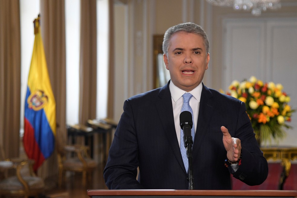 O presidente da Colômbia, Iván Duque, da Colômbia, em imagem de agosto de 2019 — Foto: Reuters