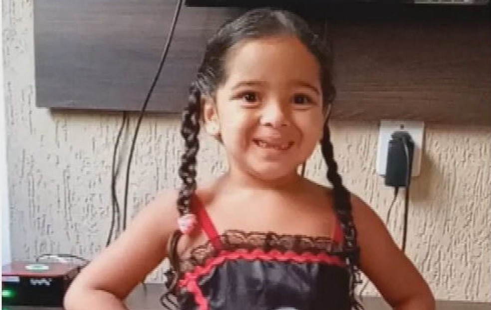 Vitória de Oliveira, de 4 anos, vítima de atropelamento na DF-130, no Núcleo Rural Rajadinha — Foto: Arquivo pessoal 