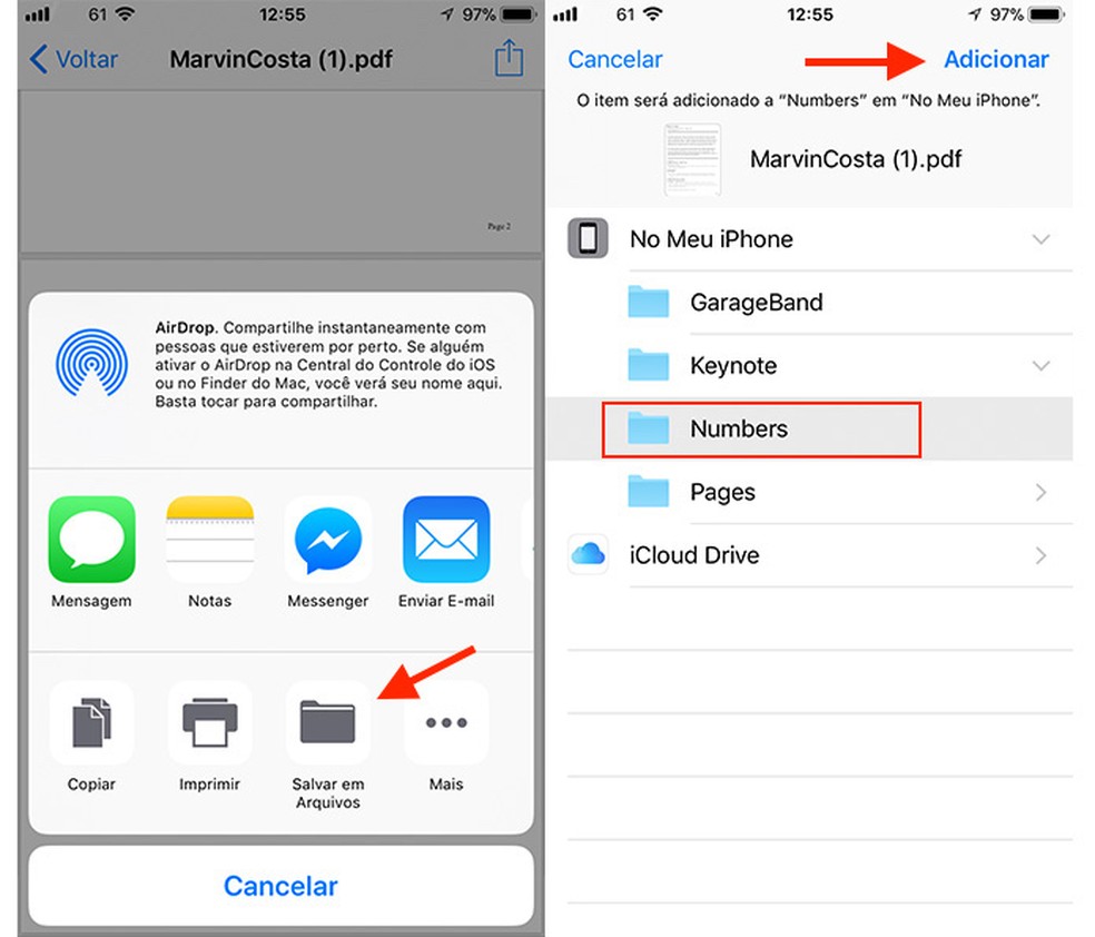 Como Salvar Documentos Videos E Fotos No App Arquivos Do Iphone Sistemas Operacionais Techtudo