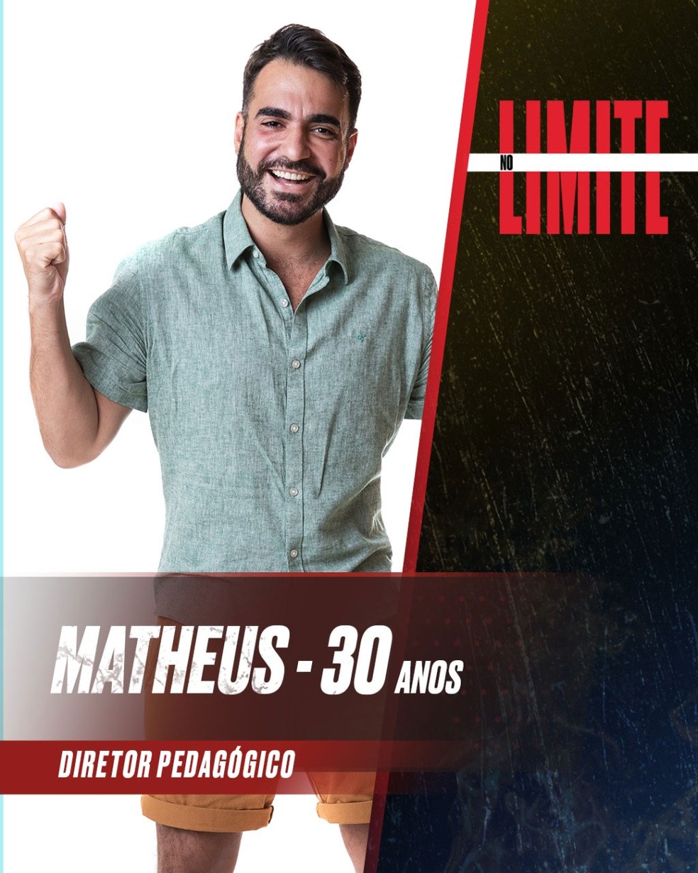 Matheus, de 'No limite' — Foto: Divulgação