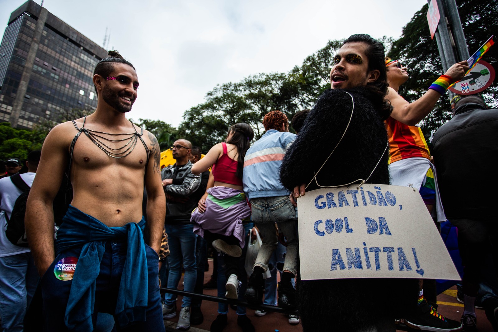 Parada do Orgulho LGBT+ na Avenida Paulista, em São Paulo — Foto: Maria Isabel Oliveira / Agência O Globo