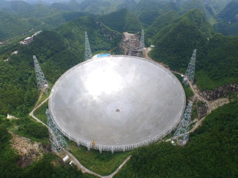 O telescópio FAST, na China  (Foto: National Astronomical Observatories of the Chinese Academy of Sciences)