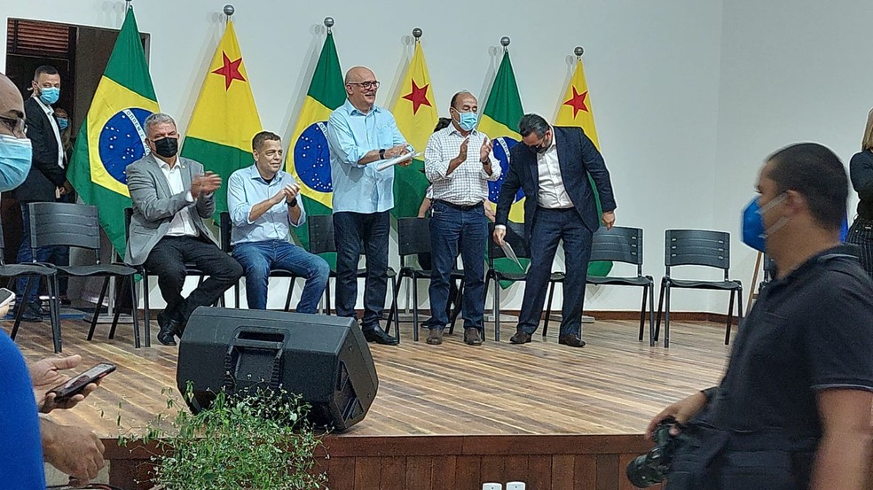 Ministro da Educação está no Acre nesta quinta-feira (24) — Foto: Júnior Andrade 