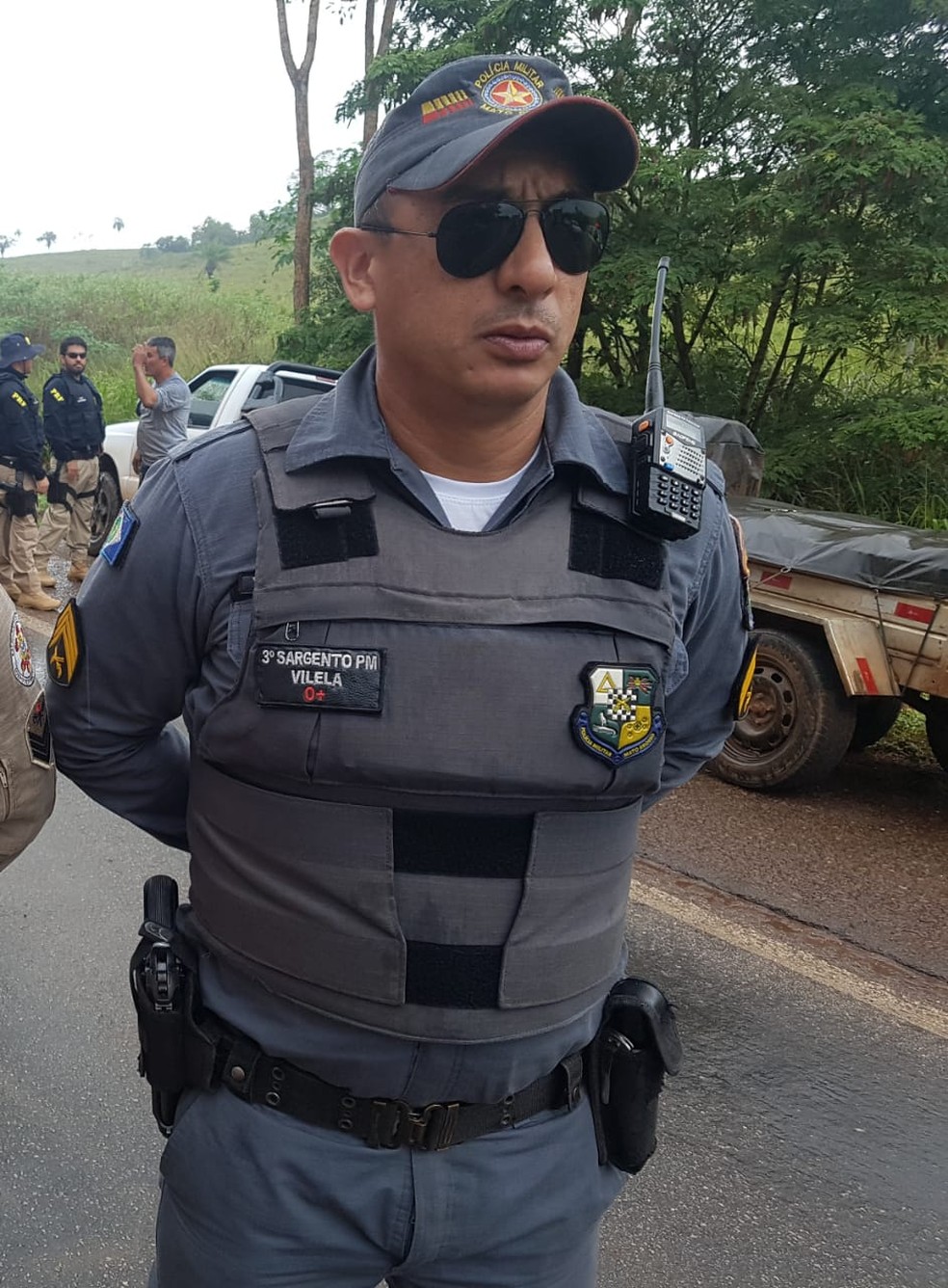 Sargento Vilela foi morto por um vigilante em RondonÃ³polis (Foto: DHPP/RondonÃ³polis)