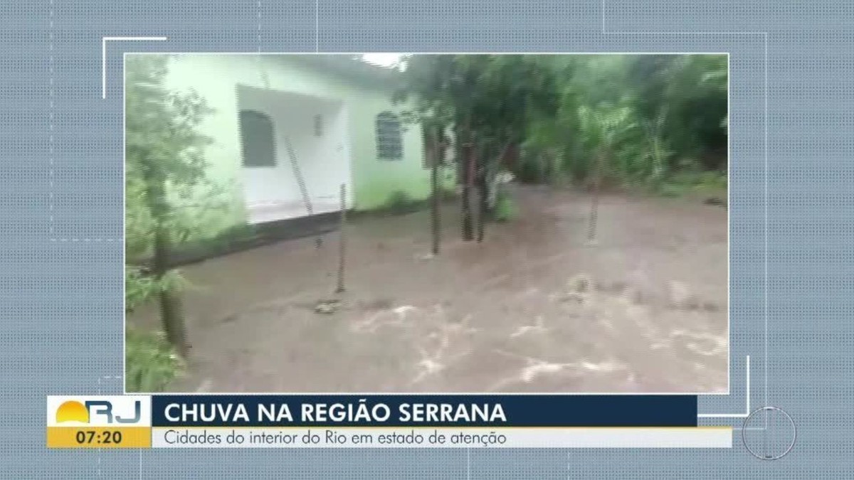 Chuva forte alaga ruas e casas em Cachoeiras de Macacu, no RJ | Região ...