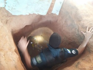 Túnel foi encontrado pela PM (Foto: Arquivo pessoal)