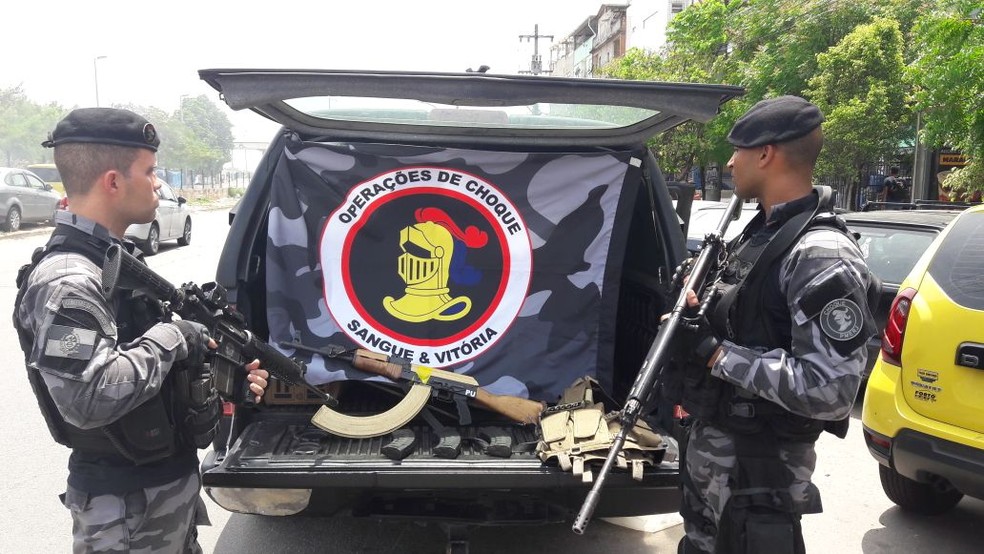 Não houve registro de confrontos, segundo a PM. (Foto: Reprodução/ PMERJ)